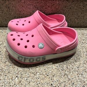 Crocs | pink | girl size one